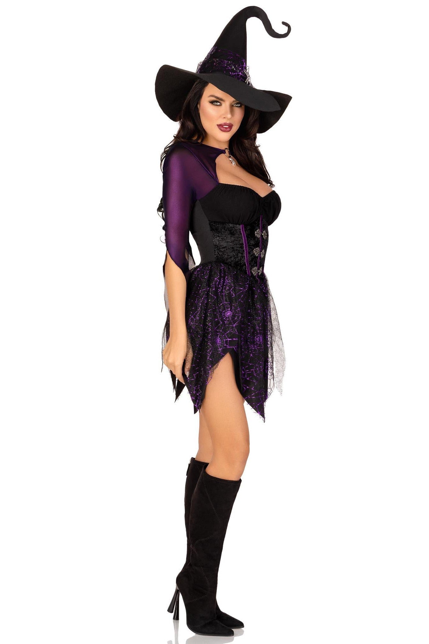 Free Shipping For 2 Piece Mystical Witch Dress Costume Set