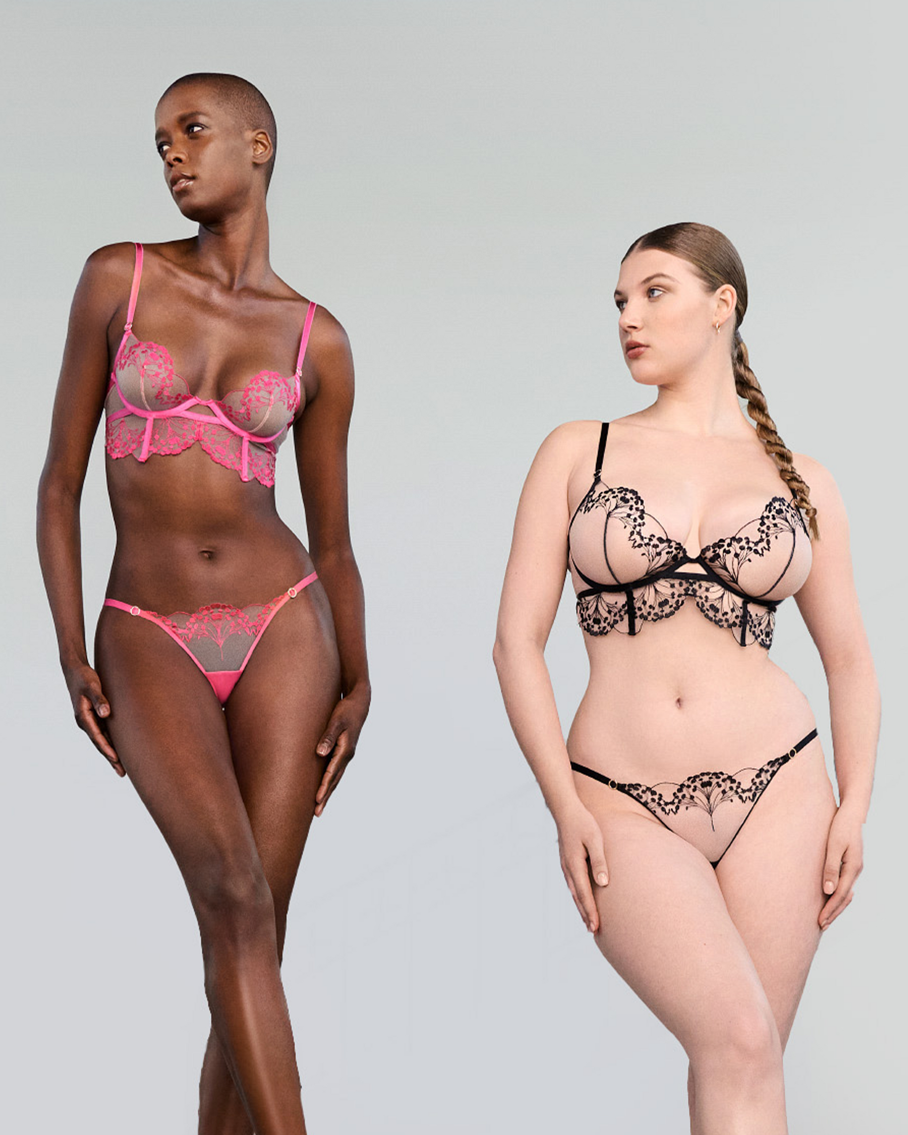 Marisa ECO Thong Fuchsia Pink/Sheer