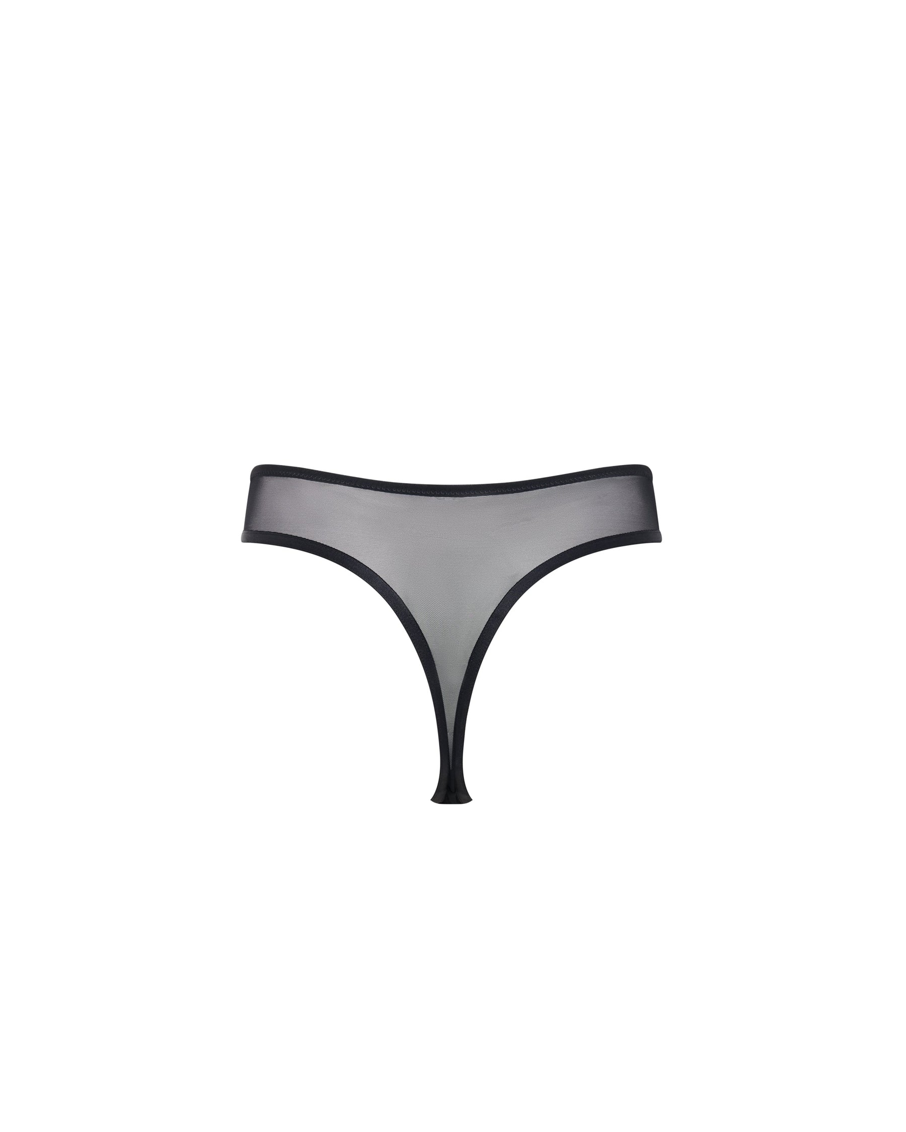 Seraphim High-waist Thong Black