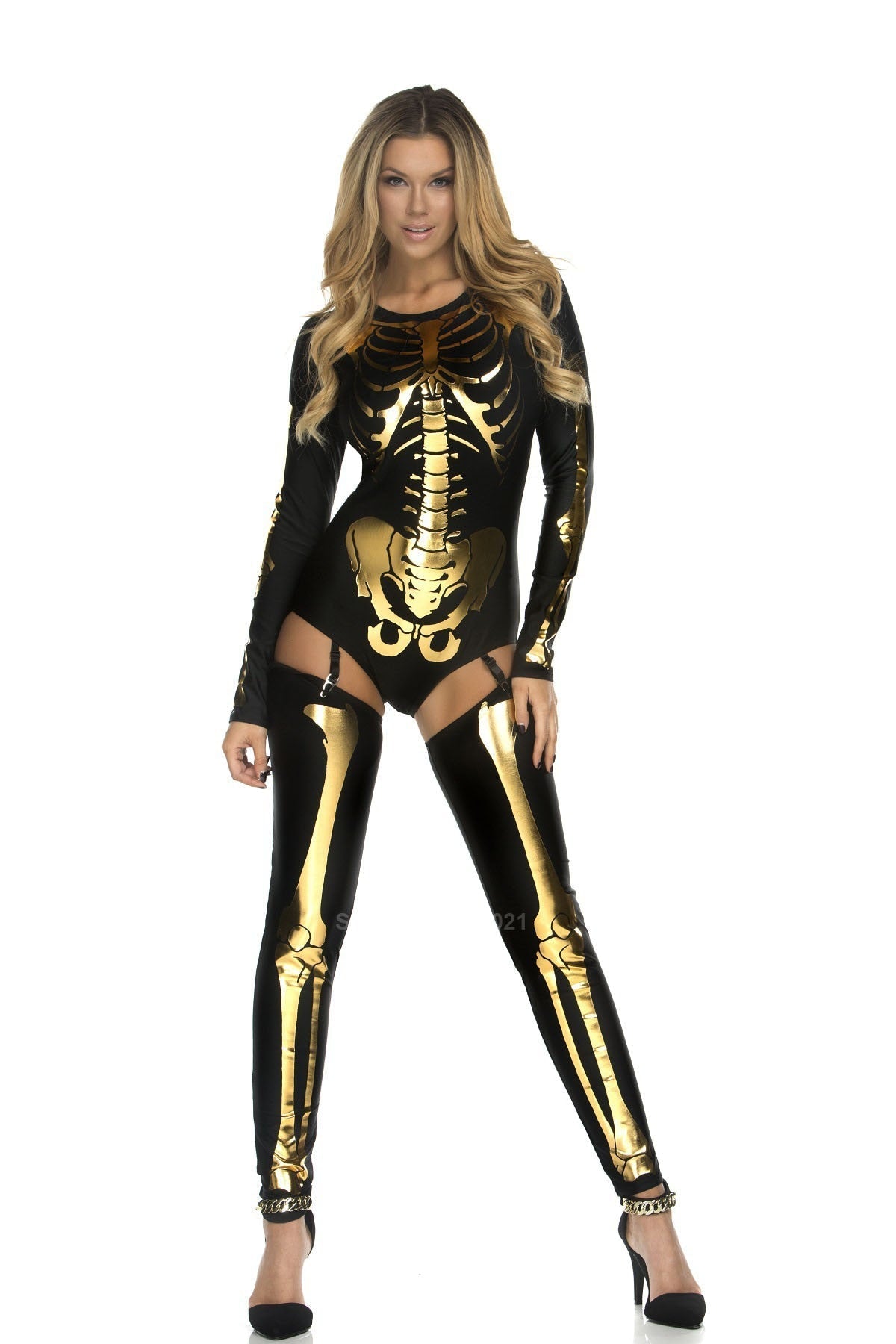 Free Shipping For Sexy Skeleton Costume