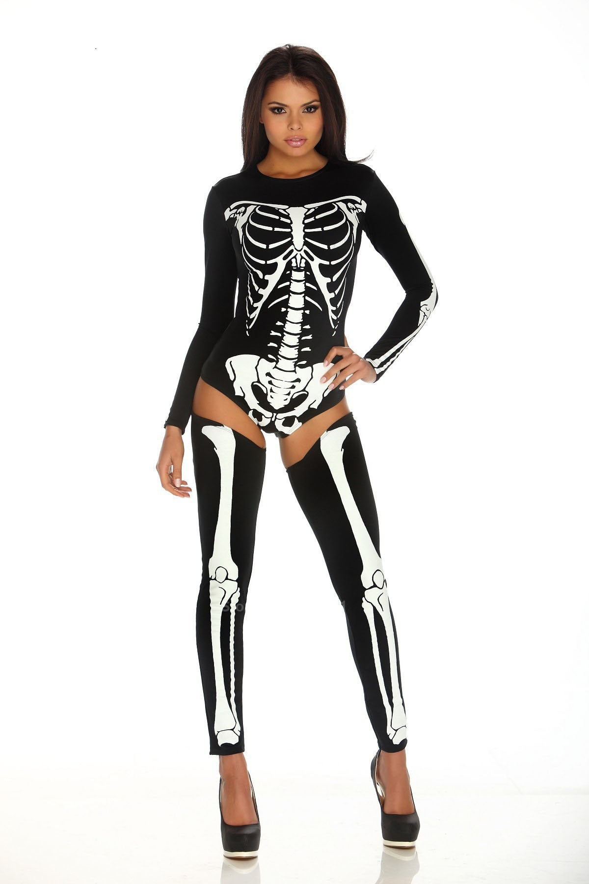 Free Shipping For Sexy Skeleton Costume