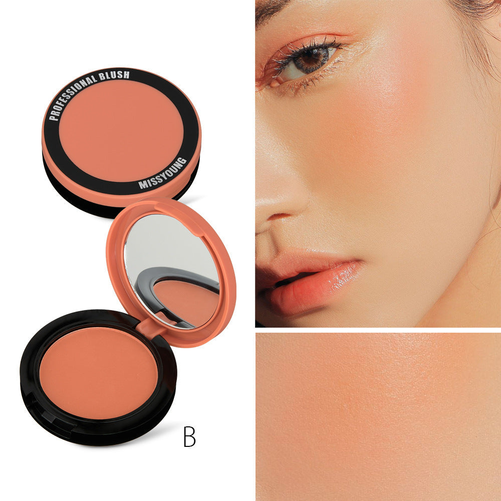 Premium Single-Color Matte Blush for Natural Glow