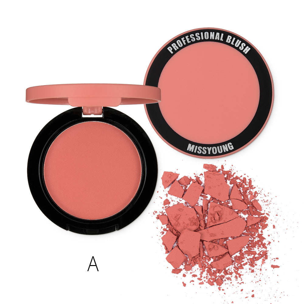 Premium Single-Color Matte Blush for Natural Glow