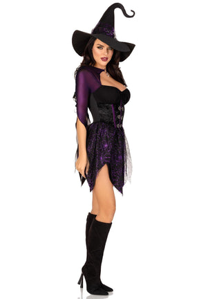 Free Shipping For 2 Piece Mystical Witch Dress Costume Set