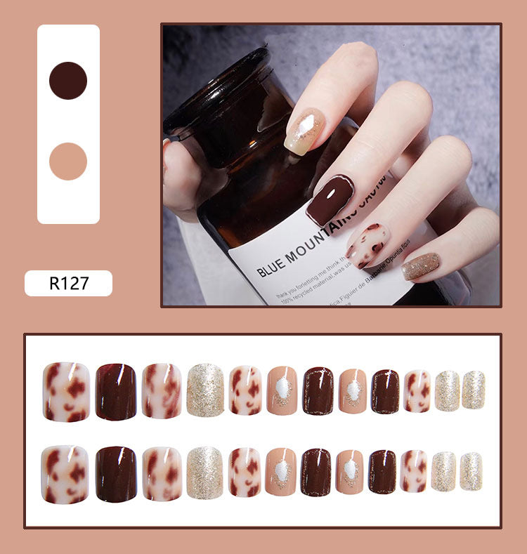 Removable Fall Nails Adhesive Tips 24 Pieces