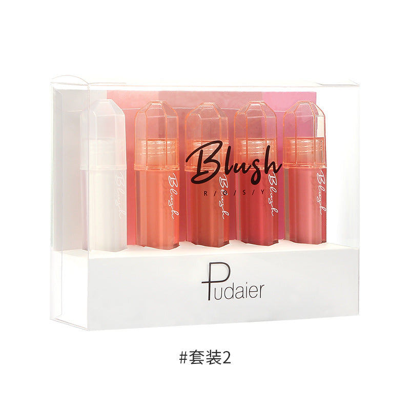 9-Color Liquid Blush Set - Lightweight, Natural, Glow-Boosting