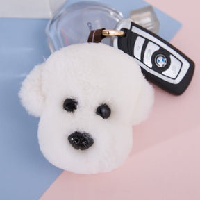 Cute Wool Puppy Keychain - Phone & Bag Charm