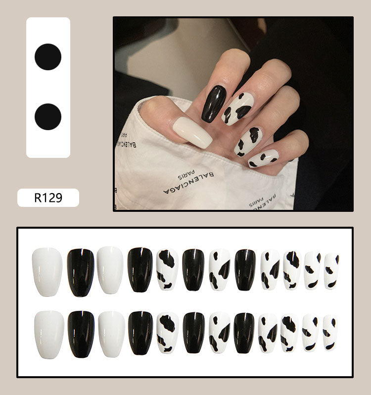 Removable Fall Nails Adhesive Tips 24 Pieces