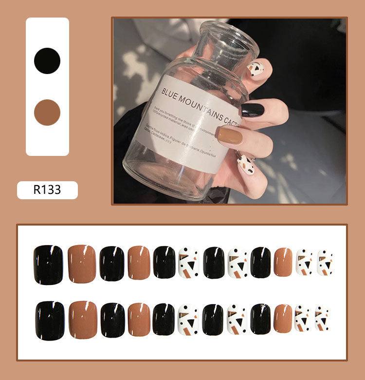 Removable Fall Nails Adhesive Tips 24 Pieces