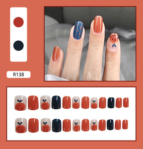 Removable Fall Nails Adhesive Tips 24 Pieces