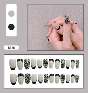 Removable Fall Nails Adhesive Tips 24 Pieces