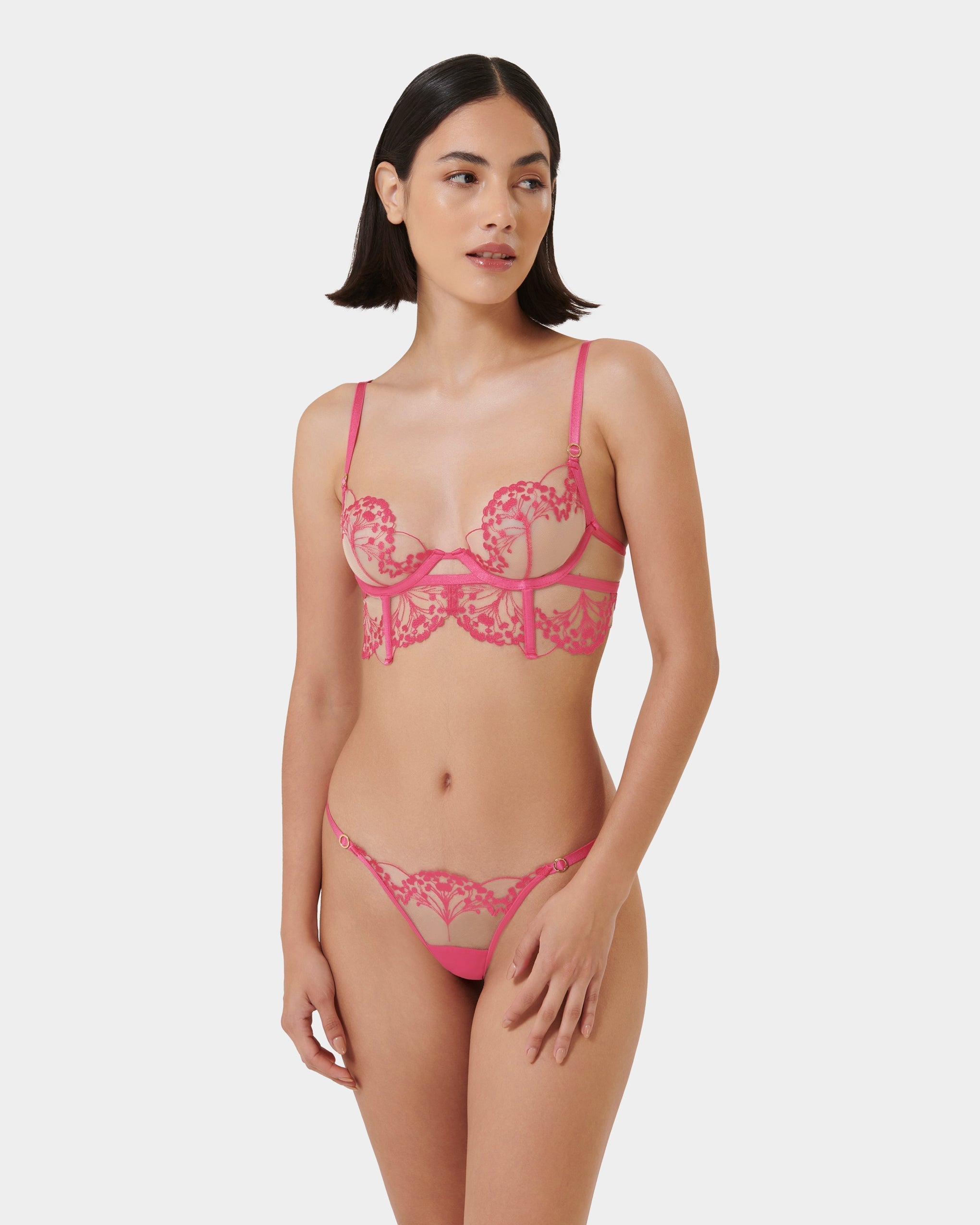 Marisa ECO Thong Fuchsia Pink/Sheer