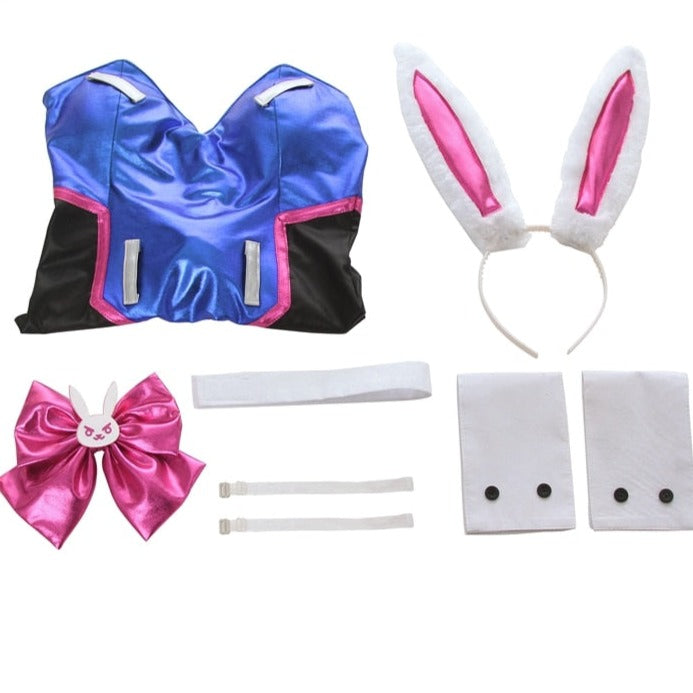 Free Shipping For Blue Playboy Bunny Costume