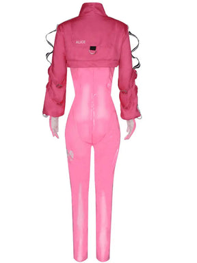 Free Shipping For  Goddess of Victory Pink Leather Costume