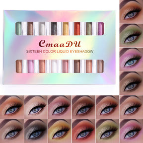 8-Color Shimmer Water-Based Eye Shadow Set