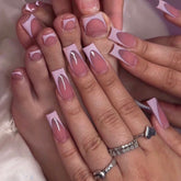 Classic Pink French Manicure & Pedicure Set