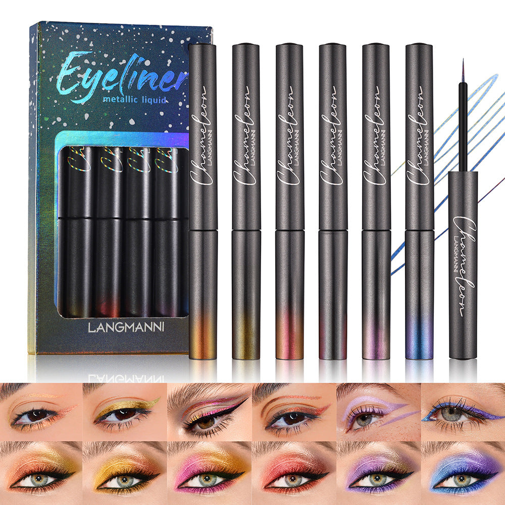 6-Color Glitter Liquid Eyeliner Set