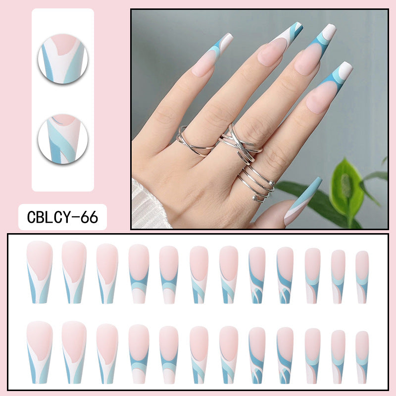 Detachable Long Nail Tips for Elegant Manicures