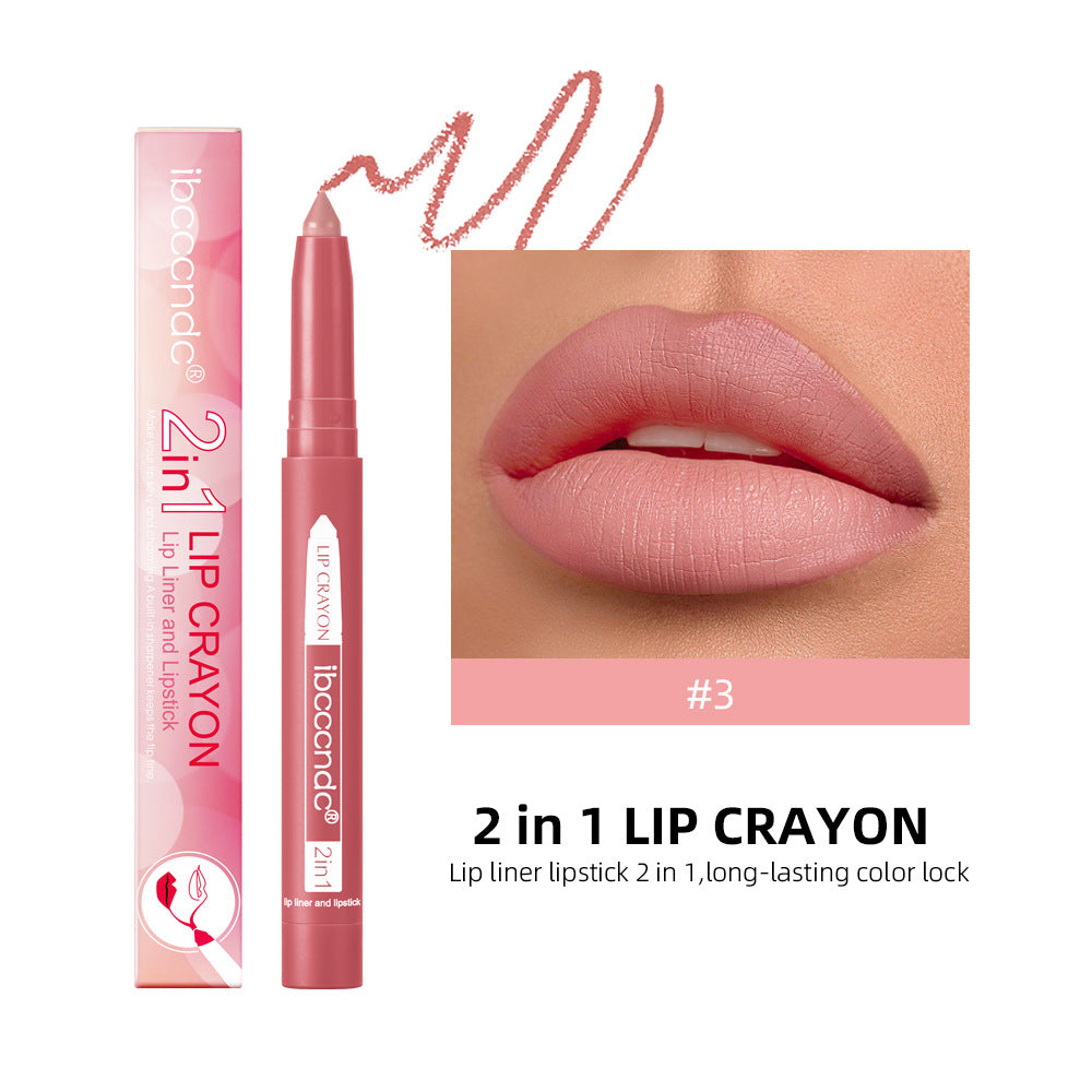 2-in-1 Long-Lasting Matte Lip Pencil