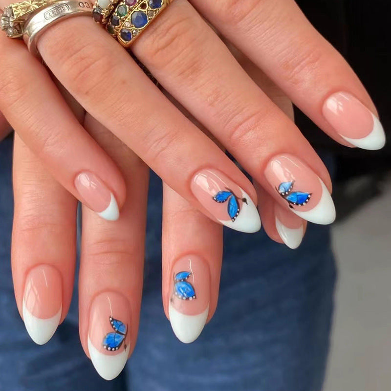 24-Piece Ballet-Inspired Nail Wraps for Summer & Fall Nails