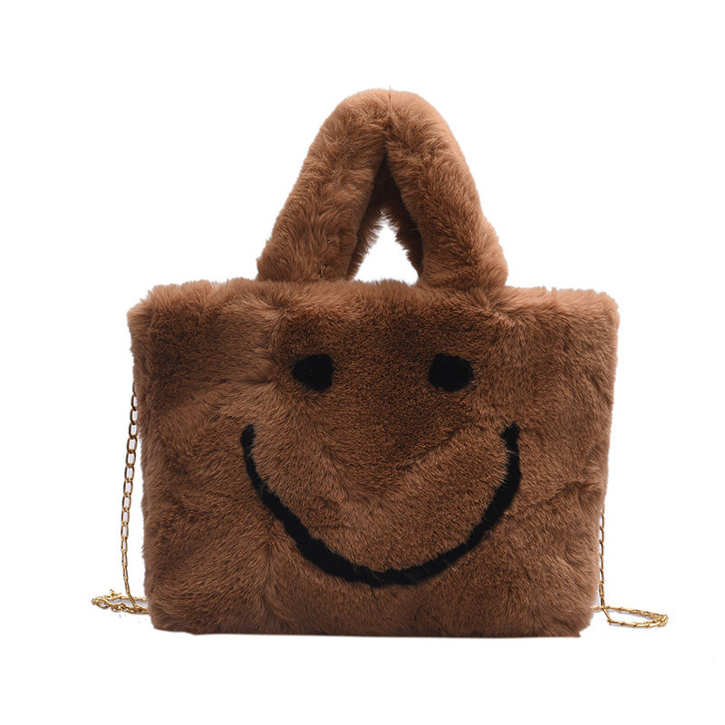 Cute Fuzzy Shoulder Bag Women's Fall Fashion