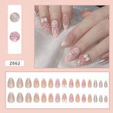 Cute Pink Nail Stickers - Bow Design Removable