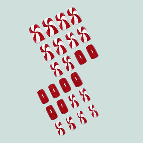 Christmas Windmill Red Nail Stickers