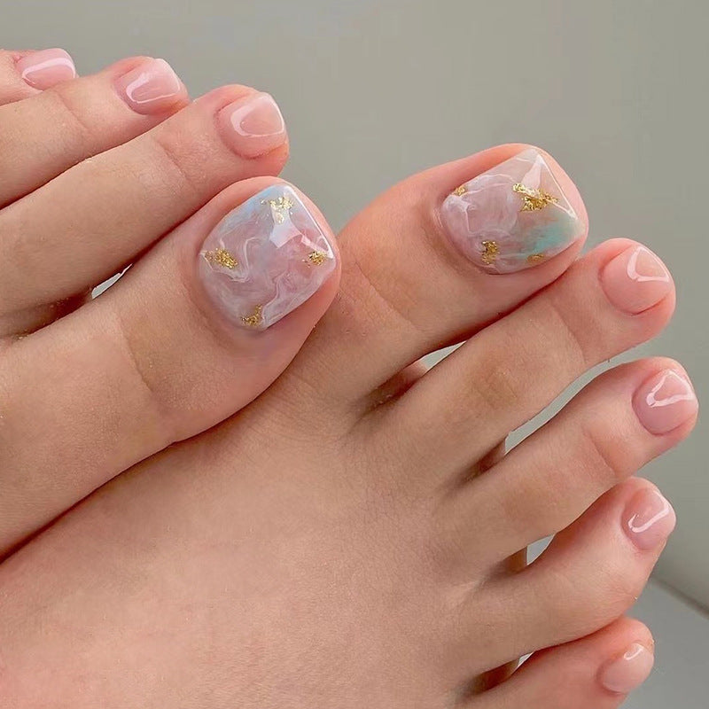 Removable Toe Nail Art, Wear-On Foot Nails