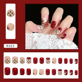 Cute Tiger Red New Year Removable Nail Tips