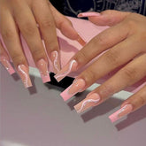 Pink French Nails - Glitter Line (Wholesale)