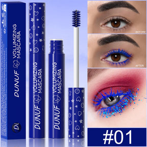 DUNUF Colored Mascara, Long-Lasting Waterproof, Thickening and Lengthening