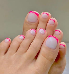 Removable Toe Nail Art, Wear-On Foot Nails