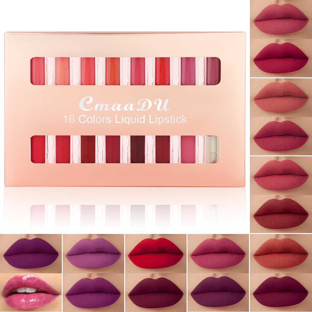 8-Piece Dual-Ended Long-Lasting Lip Gloss Set