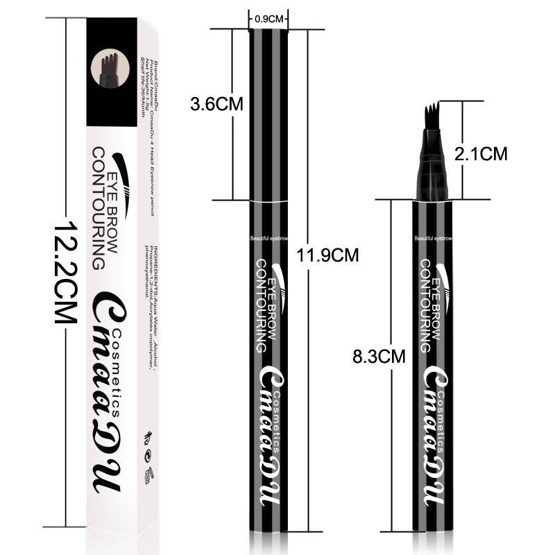 4-Tip Brow Pencil for Precise Brows