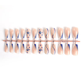 2024 Bestselling Mid-Waterpipe Nails - 24 Pieces, Luxe