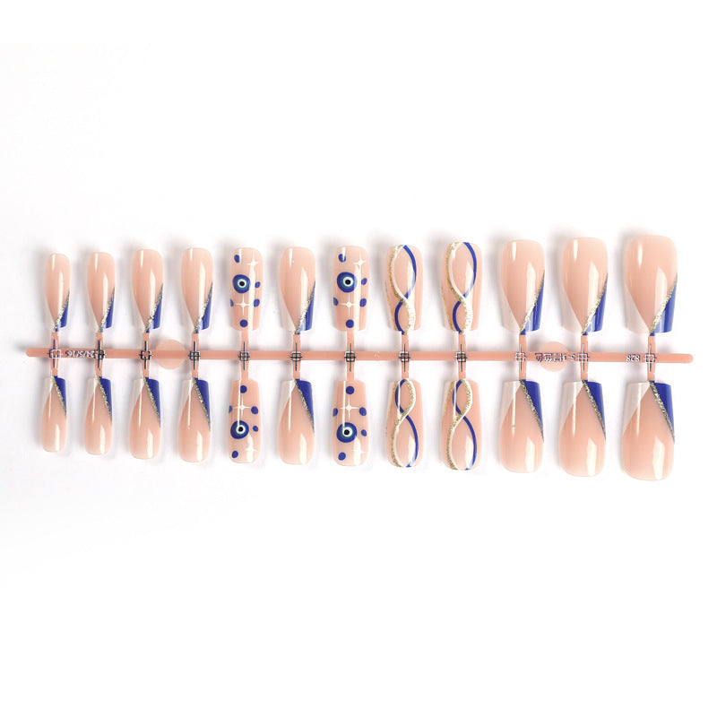 2024 Bestselling Mid-Waterpipe Nails - 24 Pieces, Luxe