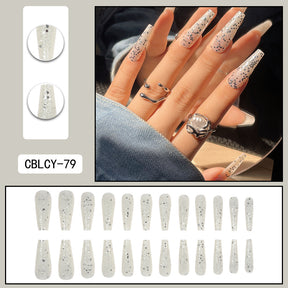 Detachable Long Nail Tips for Elegant Manicures