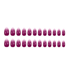 Purple Gradient Pointed Nail Stickers