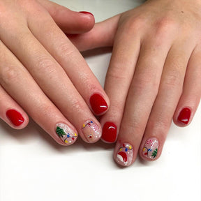 Cute Reindeer Christmas Nails, Festive and Adorable