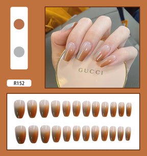 Removable Fall Nails Adhesive Tips 24 Pieces