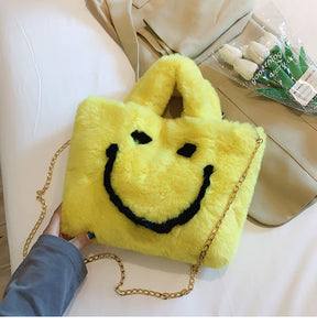 Cute Fuzzy Shoulder Bag Women's Fall Fashion