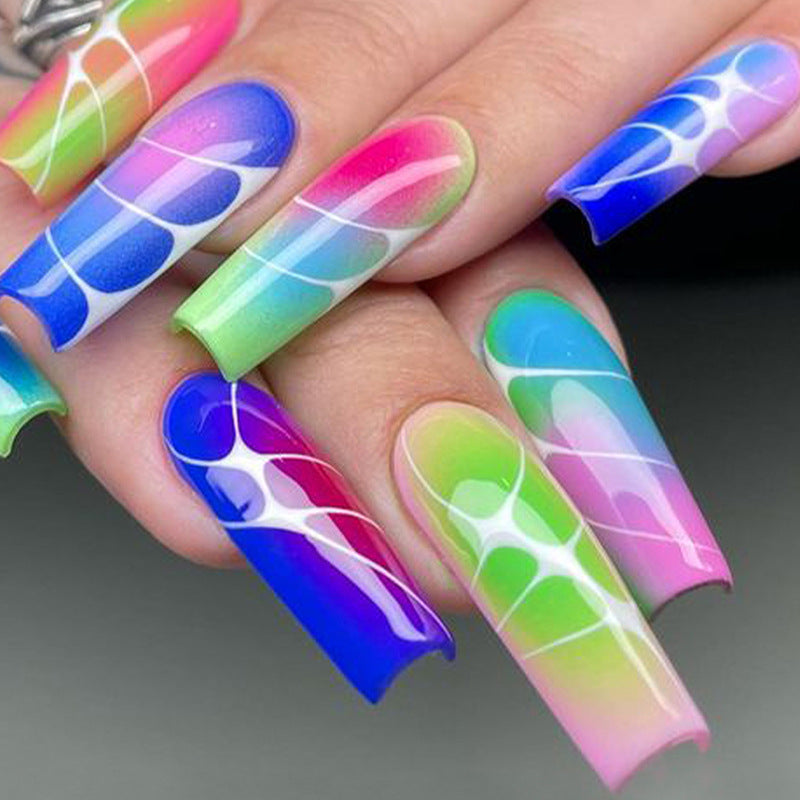 Colorful Contrast Nail Tips