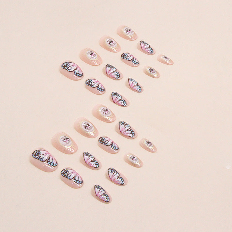 Oval Nails, Halloween Totem Mystery Eyes Design