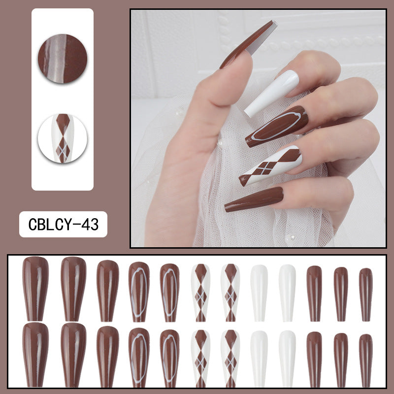 Detachable Long Nail Tips for Elegant Manicures