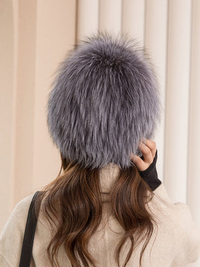 Cute Fox Fur Ear Flap Hat - Winter Warmth