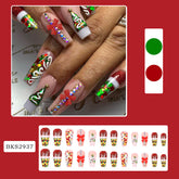 3D Bow Christmas Nail Tips