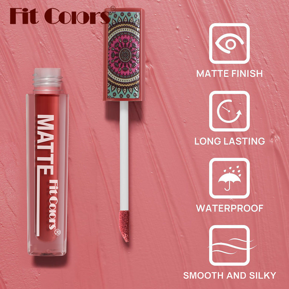 6-Color Matte Non-Transfer Lip Gloss