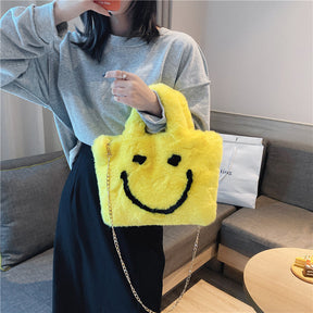 Cute Fuzzy Shoulder Bag Women's Fall Fashion