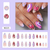 Sweet Checkerboard Nails, Butterfly Stripes, Sunflower Design