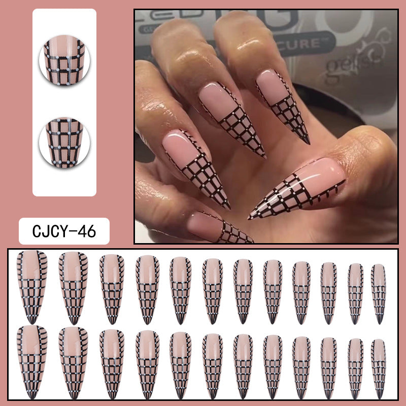 Detachable Long Nail Tips for Elegant Manicures